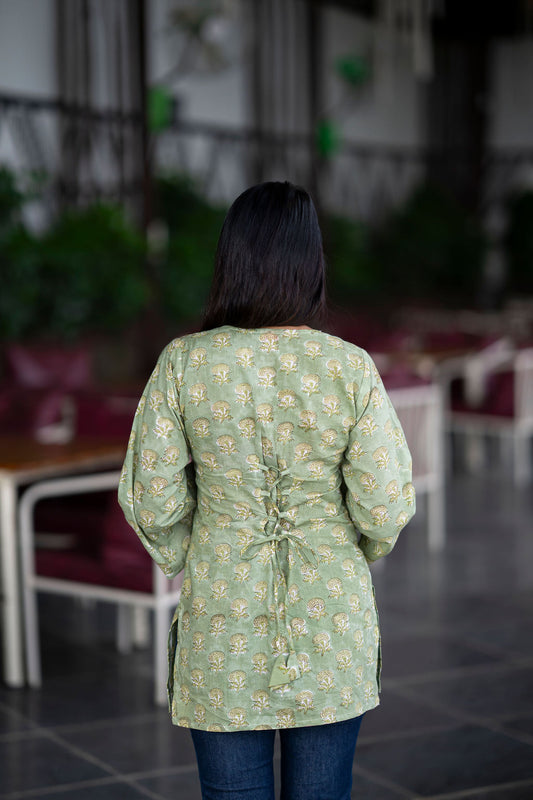 Mojito Sleeved Kurti (M,L)