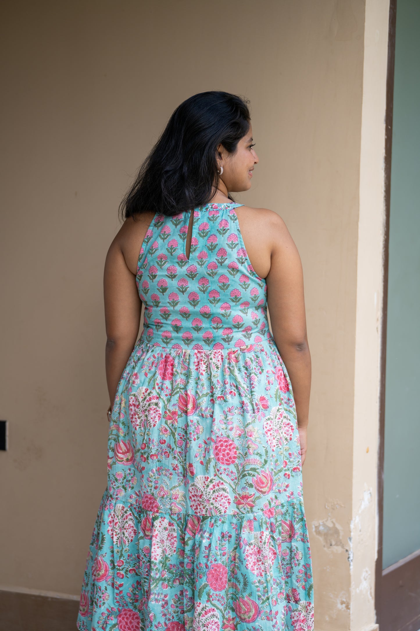 Aisha Halter Neck Dress (M,L)