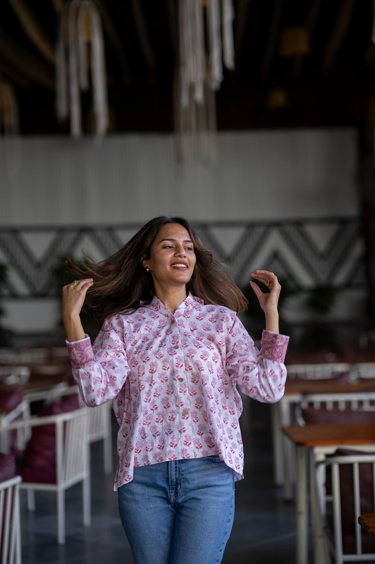 Hangover Cotton Oversized Shirt (M,L)