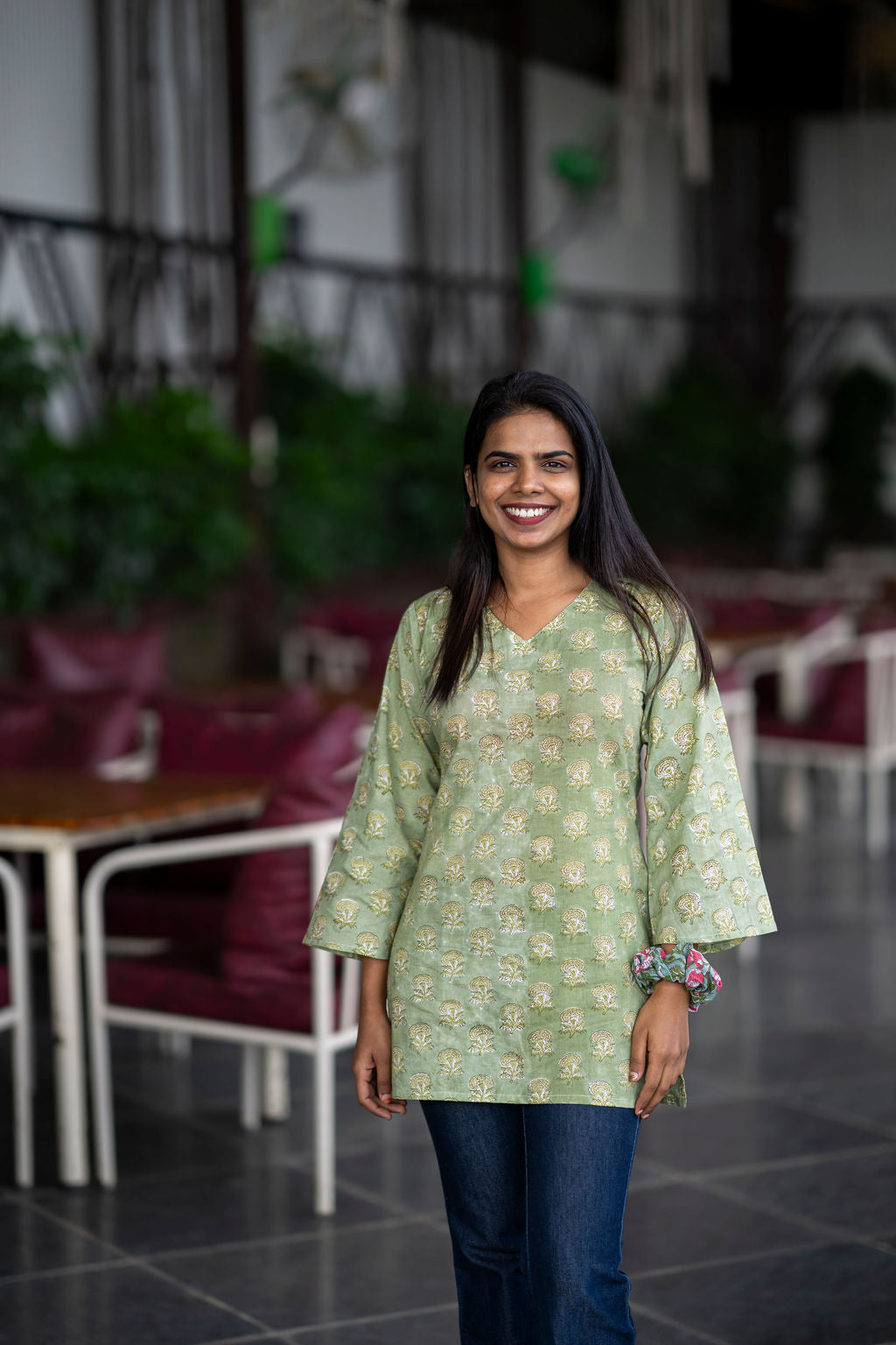 Mojito Sleeved Kurti (M,L)