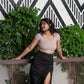 Disco Slit Skirt((XS,S,M,L,XXL)