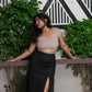 Disco Slit Skirt((XS,S,M,L,XXL)