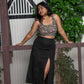 Disco Slit Skirt Co-ord Set (S,M,L,XXL)