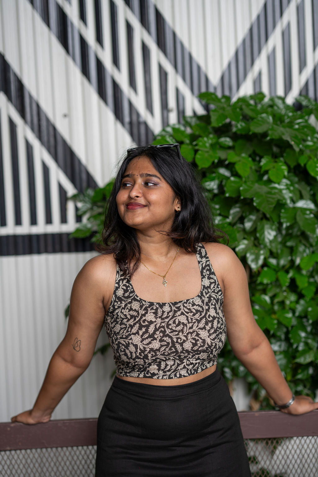 Disco Printed Crop Top (XS,S,M,L,XL)