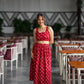 Red Lips Pleated Skirt Set (only XS)