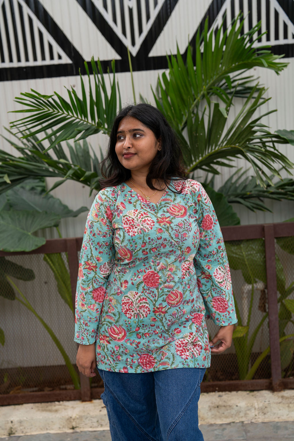 Rock N Roll Sleeved Kurti (M,XL)