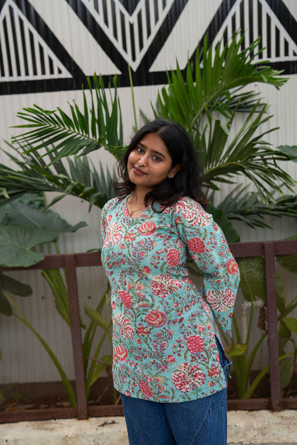 Rock N Roll Sleeved Kurti (M,XL)