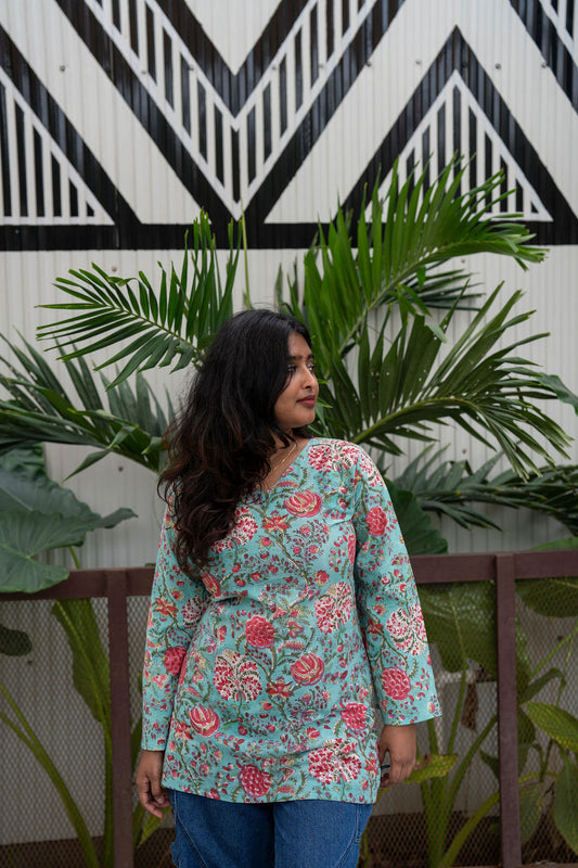 Rock N Roll Sleeved Kurti (M,XL)