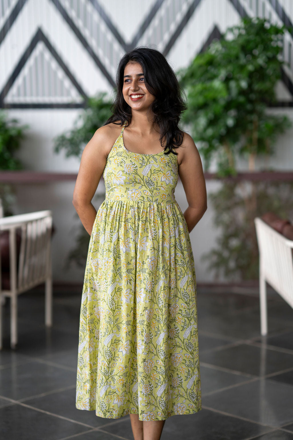 Sip & Spill Halter Neck Corset Dress(S only)