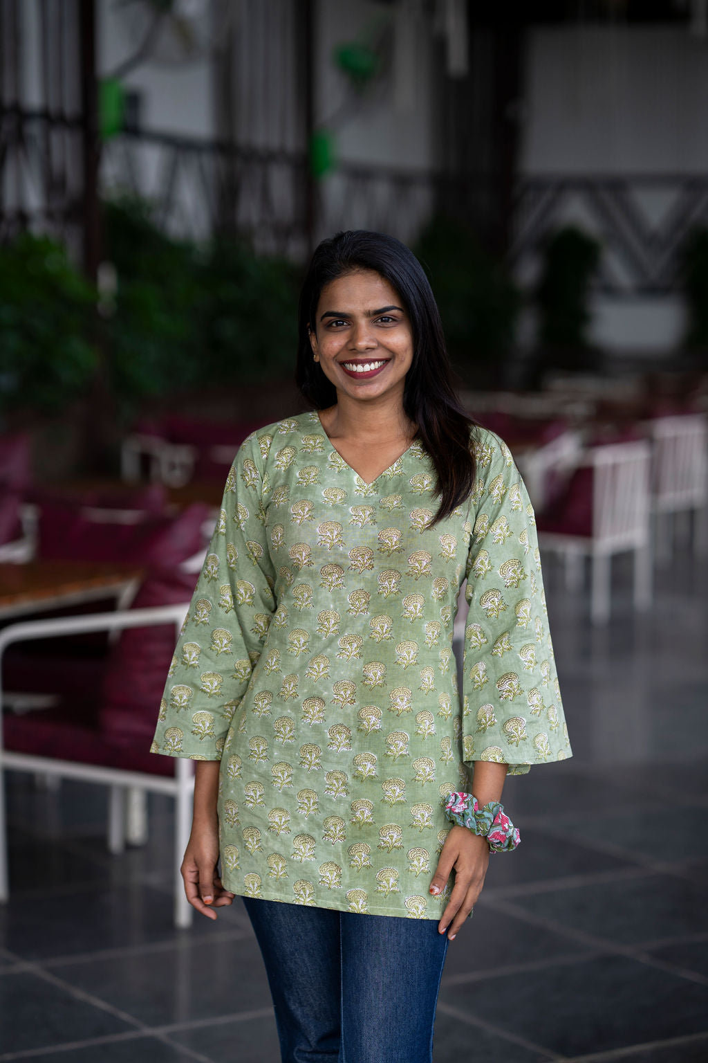 Mojito Sleeved Kurti (M,L)