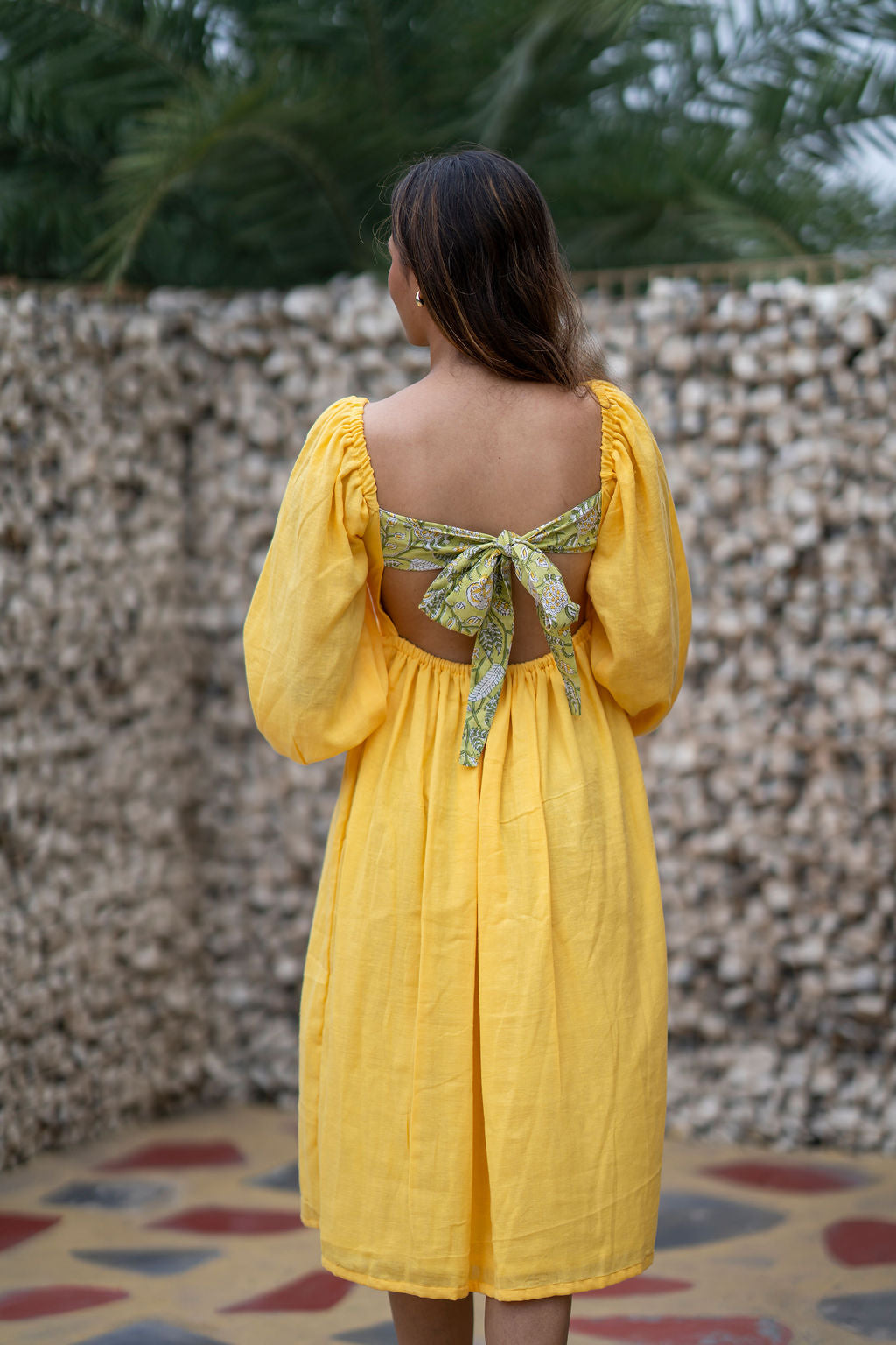 Pina Colada Styled Back Dress (XS,S,M,L,XL,XXL)