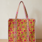 Handblock Quilted Tote Bags