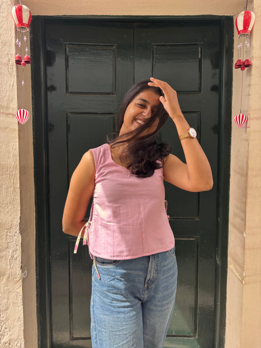 Pani Puri Tie-up Top (XXL ONLY)