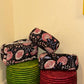 Handblock Quilted Travel Pouches- Set of 3