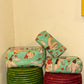 Handblock Quilted Travel Pouches- Set of 3