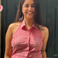Center Shock Halter Neck Top (XS,S,M,L)