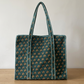Handblock Quilted Tote Bags