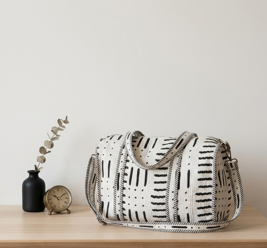 Handblock Quilted Duffle Bags