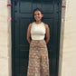 Lakshu Handblock Slit Skirt(S,M)