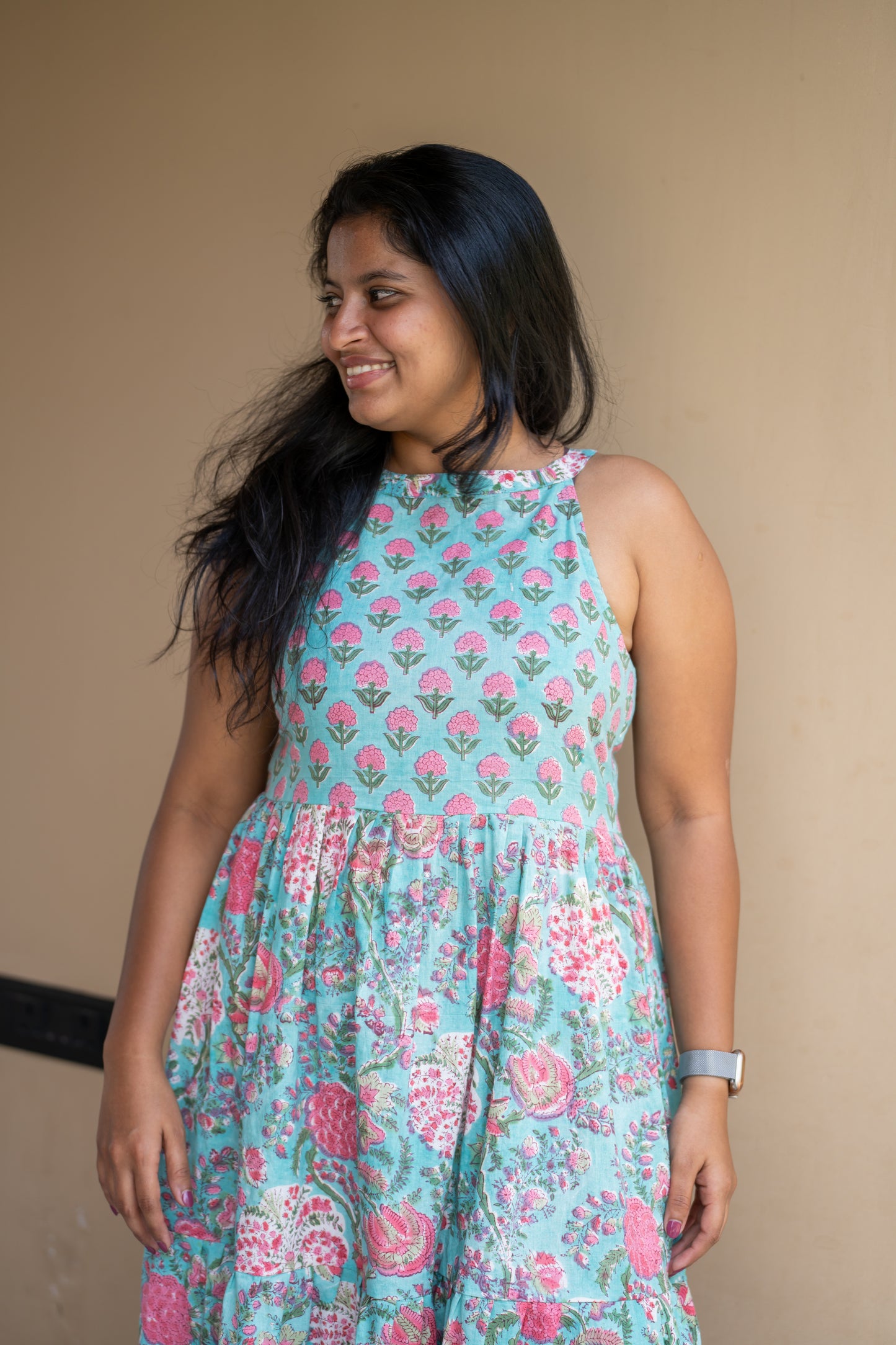 Aisha Halter Neck Dress (M,L)