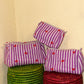 Handblock Quilted Travel Pouches- Set of 3