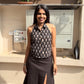 On The Rocks Slit Skirt Co-ord Set(S,XL)