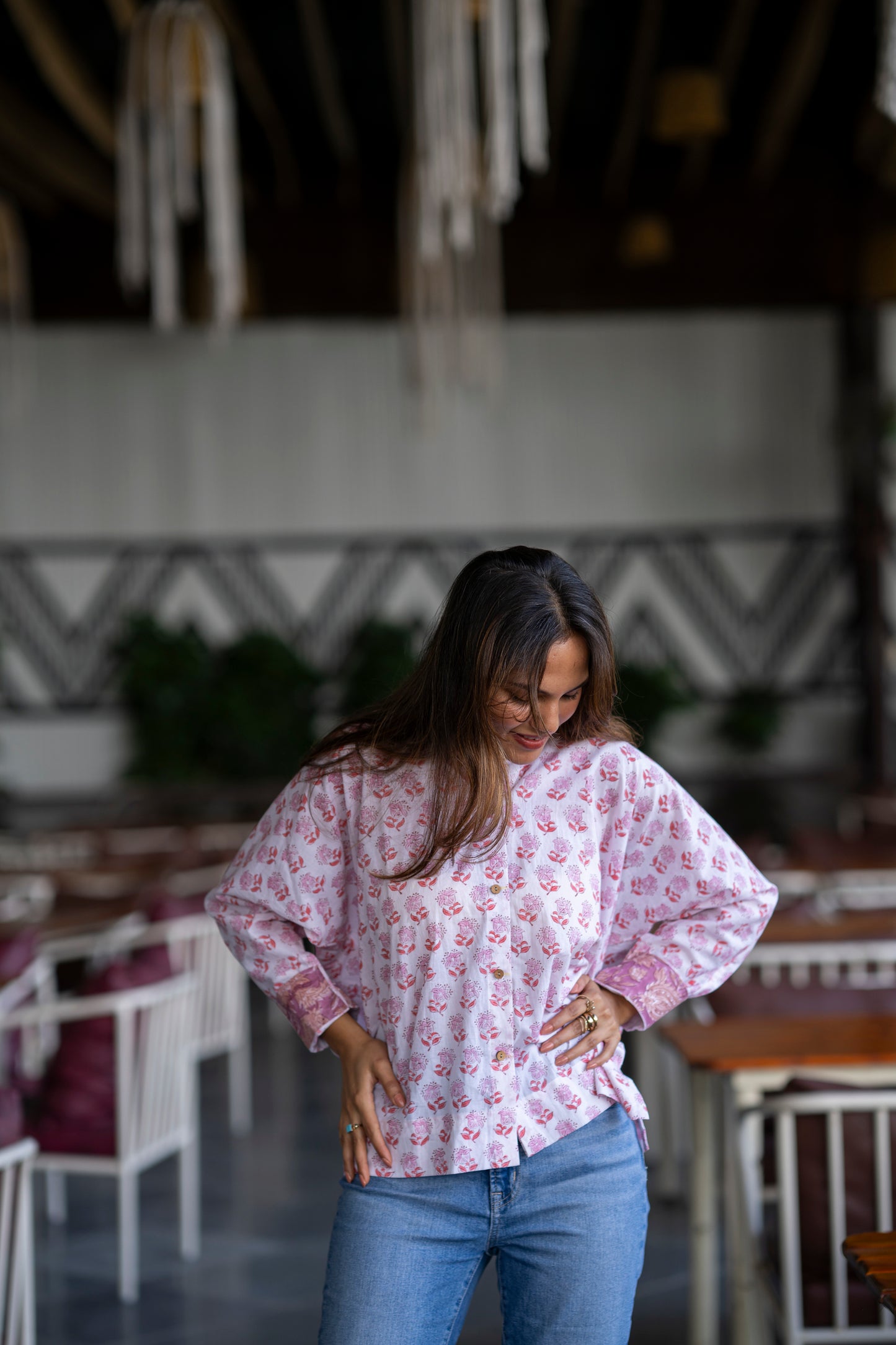Hangover Cotton Oversized Shirt (M,L)