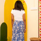 Harshu Handblock Mermaid Skirt (XS only)