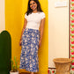 Harshu Handblock Mermaid Skirt (XS only)