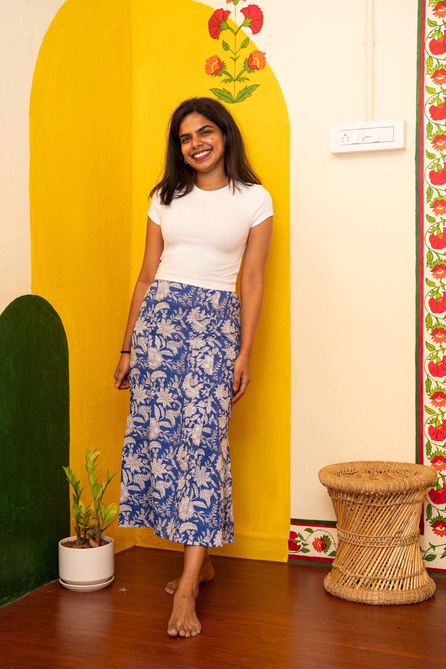 Harshu Handblock Mermaid Skirt (XS only)