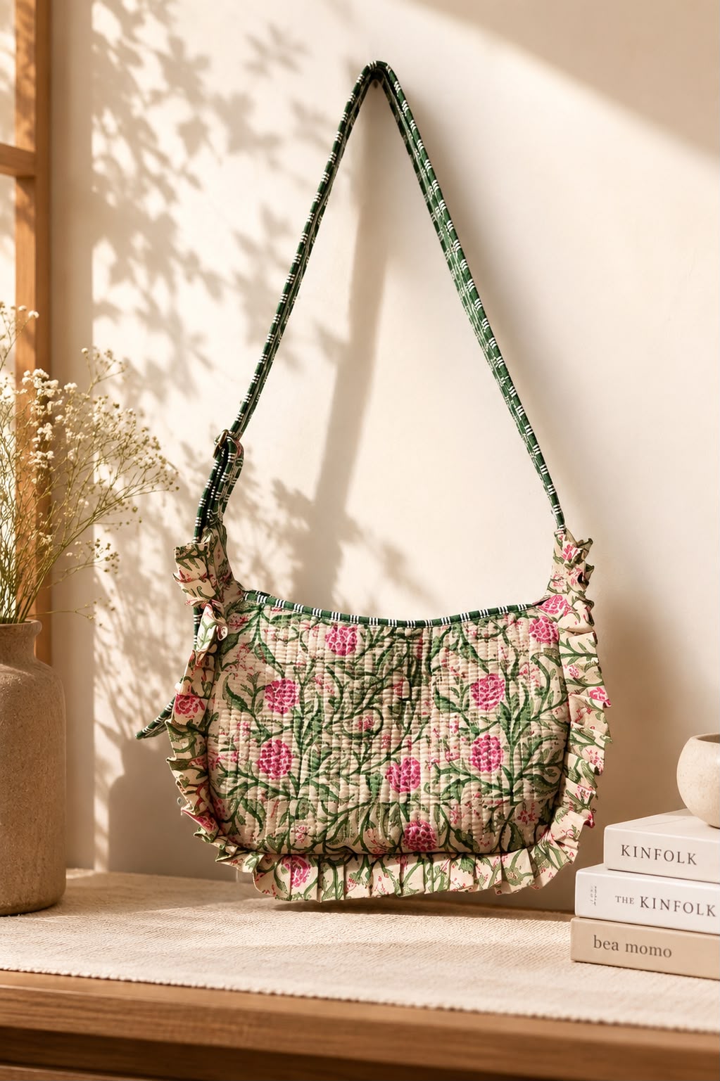 Quilted Handblock Sling bags