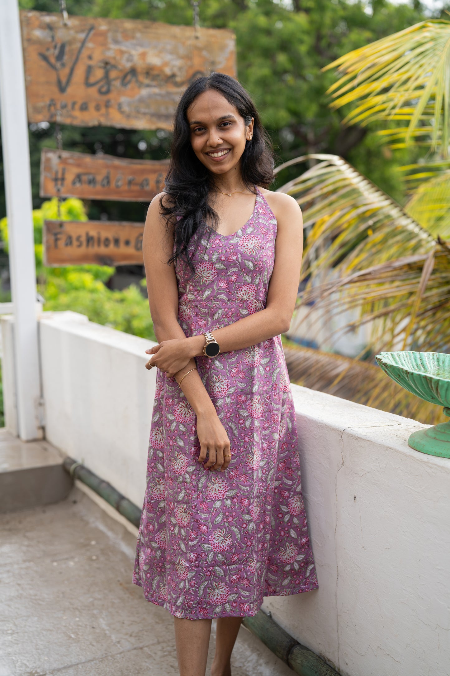 Jaljeera Halter Neck Dress(XXL only)