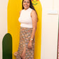 Lakshu Handblock Slit Skirt(S,M)