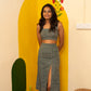Mirthu Handblock Crop Top
