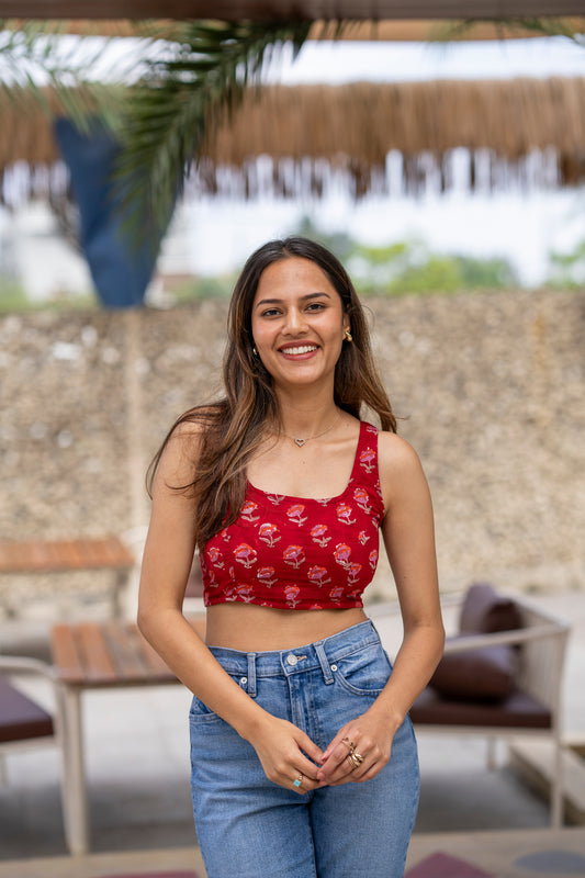 Red Lips Crop Top (XS,S)