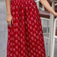 Red Lips Pleated Skirt (XS,L,XL,XXL)